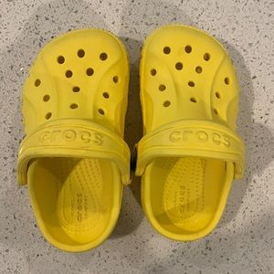 Baby yellow crocs